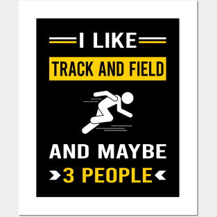 3 People Track And Field Posters and Art